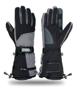 Hugger Glove Men's Textile Gauntlet Snowmobile Gloves or Motorcycle Gloves