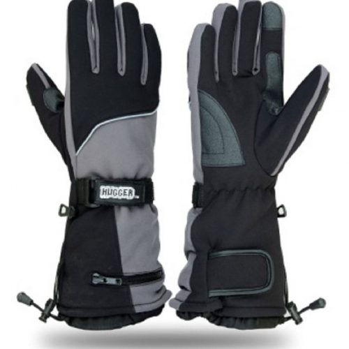 Hugger Glove Men's Textile Gauntlet Snowmobile Gloves or Motorcycle Gloves