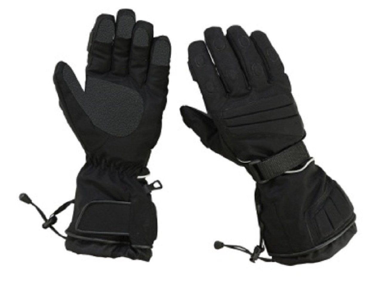 Hugger Insulated Men's Textile Motorcycle Gloves Gauntlet Snowmobile Winter Snow Ski Driving