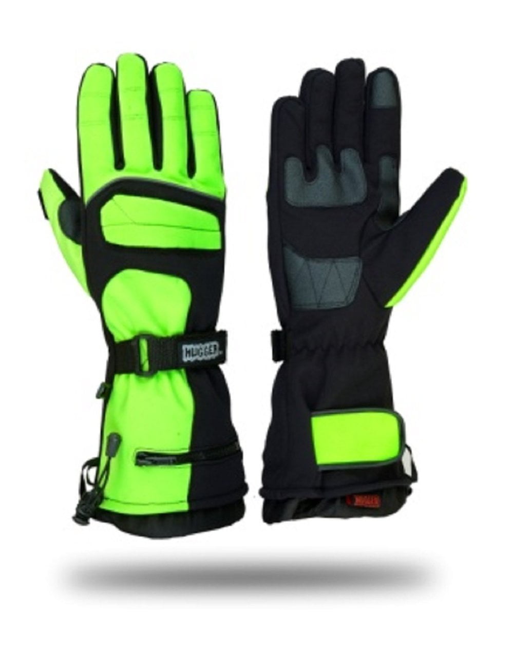 Hugger Winter Men's Textile Gauntlet Snowmobile Ski Gloves Winter Driving