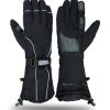 Hugger Snowmobile Textile Gauntlet Ski Gloves Winter Motorcyle Men's Skiing Glove