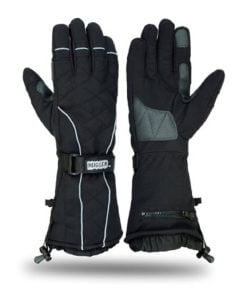 Hugger Snowmobile Textile Gauntlet Ski Gloves Winter Motorcyle Men's Skiing Glove