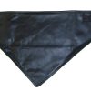 Bandana Style, Fleece Lined Leather Scarf, Water Resistant Technaline Leather (A.ALS)