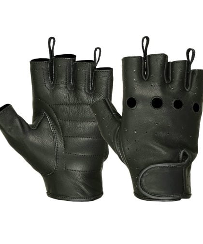 Ladies Water Resistant Deerskin Fingerless Gloves