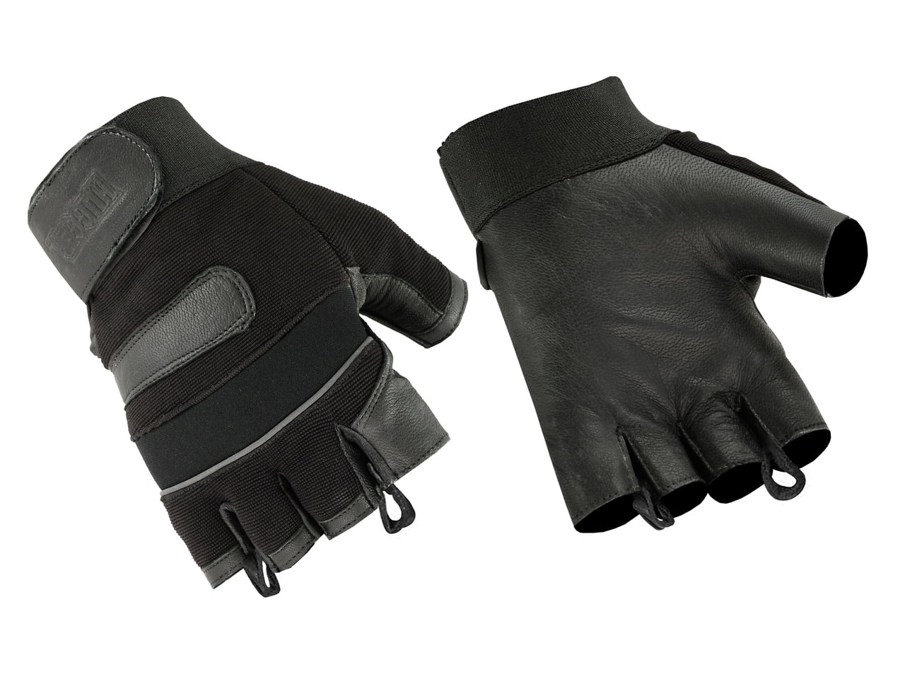 Men/'s Fingerless Waterproof Gloves Motorcycle Driving Cycling Leather Gloves