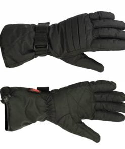 Men's Lined Textile Gauntlet Gloves, Weatherproof, Windproof, Water Resistant, Cold Stop Insulation, Wonder Dry Insert (M.TG-L)