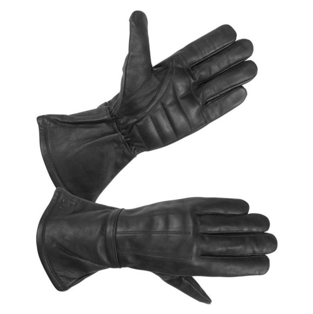 Men's Lined Technaline Leather, Classic Gauntlet Gloves, Water Resistant (M.CGL)