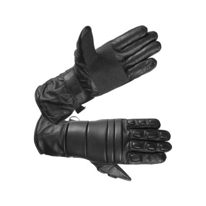 Men's Long Leather Riot Gloves