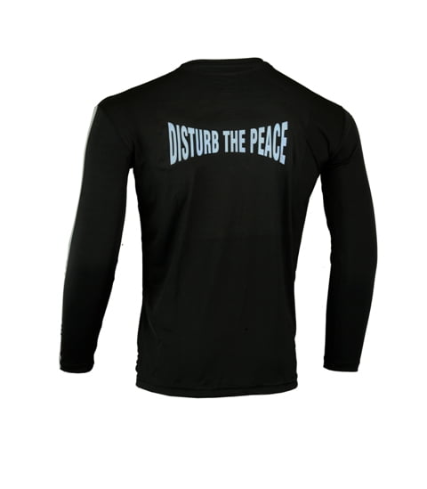 Men's Reflective Shirt -Disturb the Peace -Back