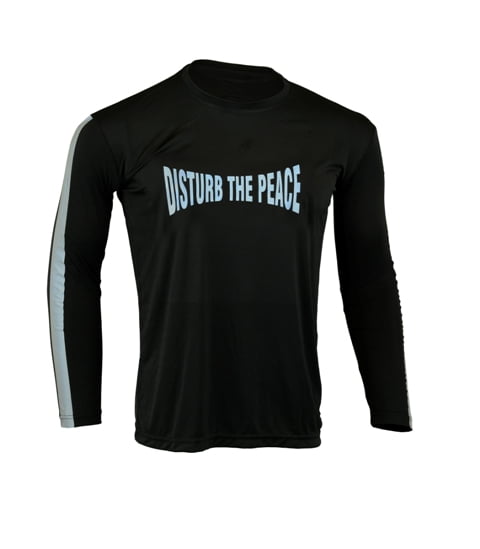 Men's Reflective Shirt -Disturb the Peace-Front