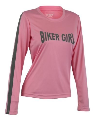 Women's Reflective Shirt -Biker Girl-Pink