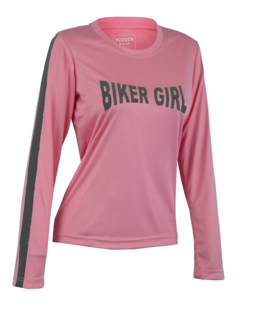 Women's Reflective Shirt -Biker Girl-Pink