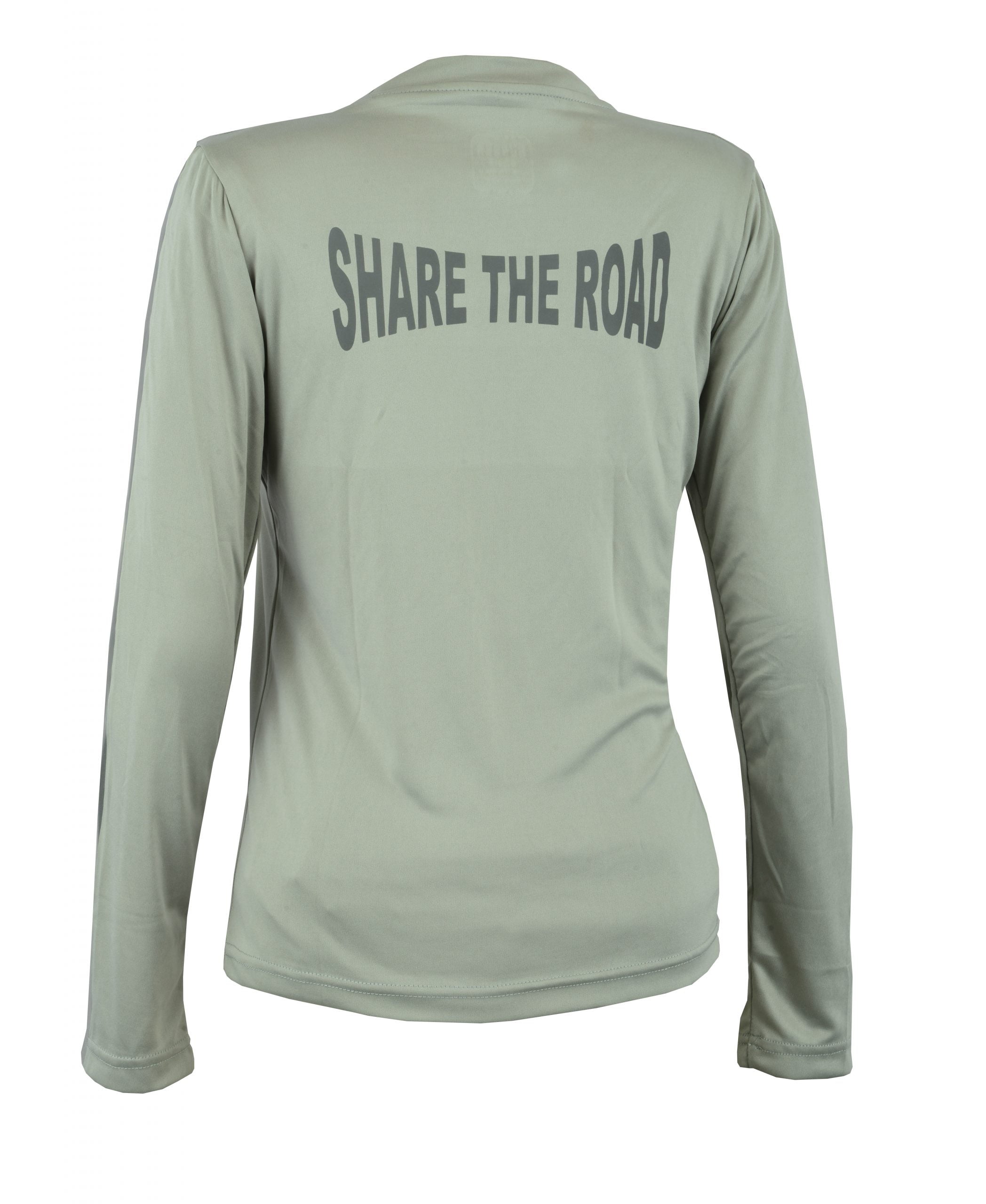 Women's Reflective Shirt -Share the Road -Grey