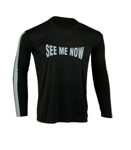 Men's Reflective Shirt -See Me Now-Front