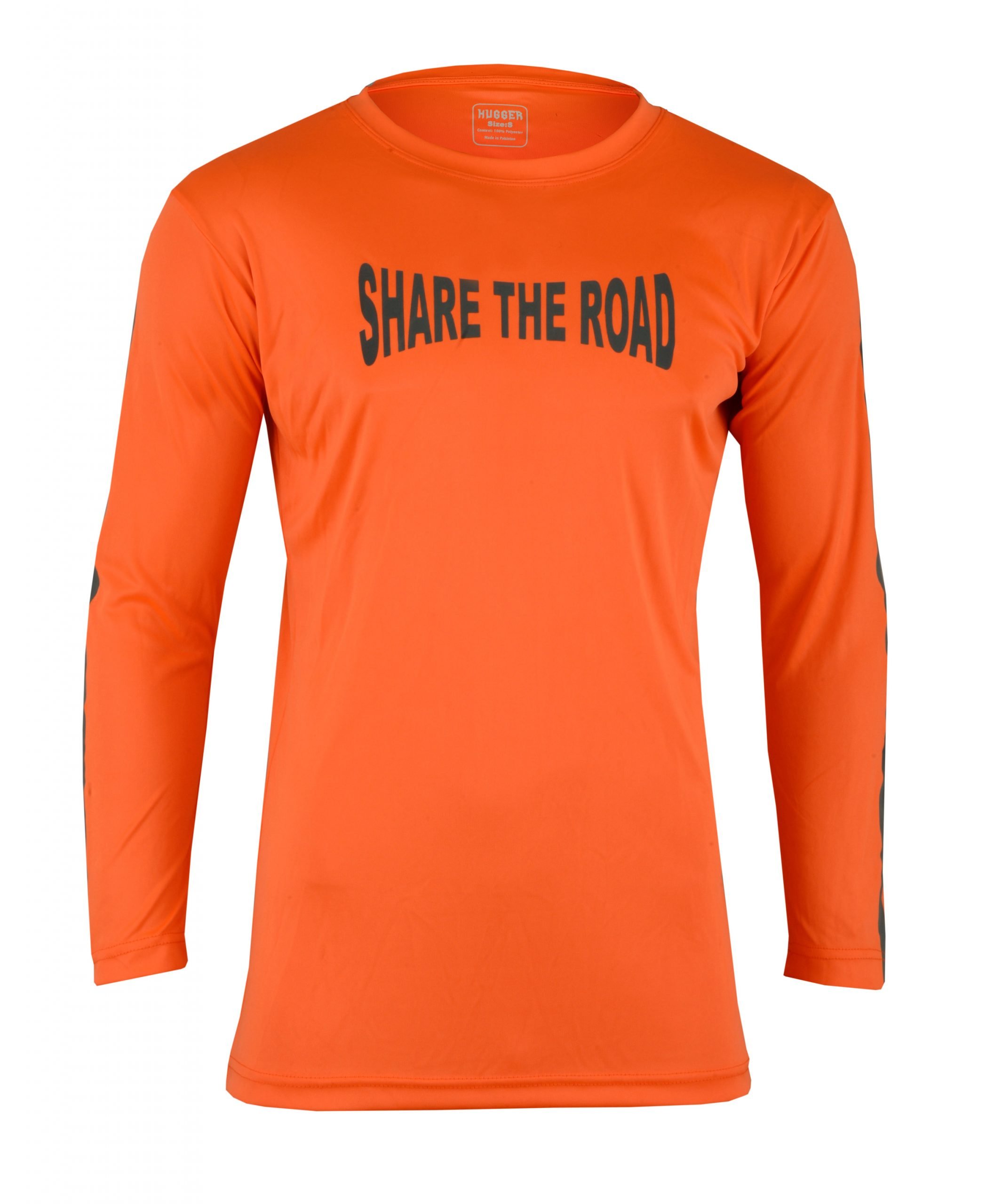 Men's Reflective Shirt -Share the Road-Orange