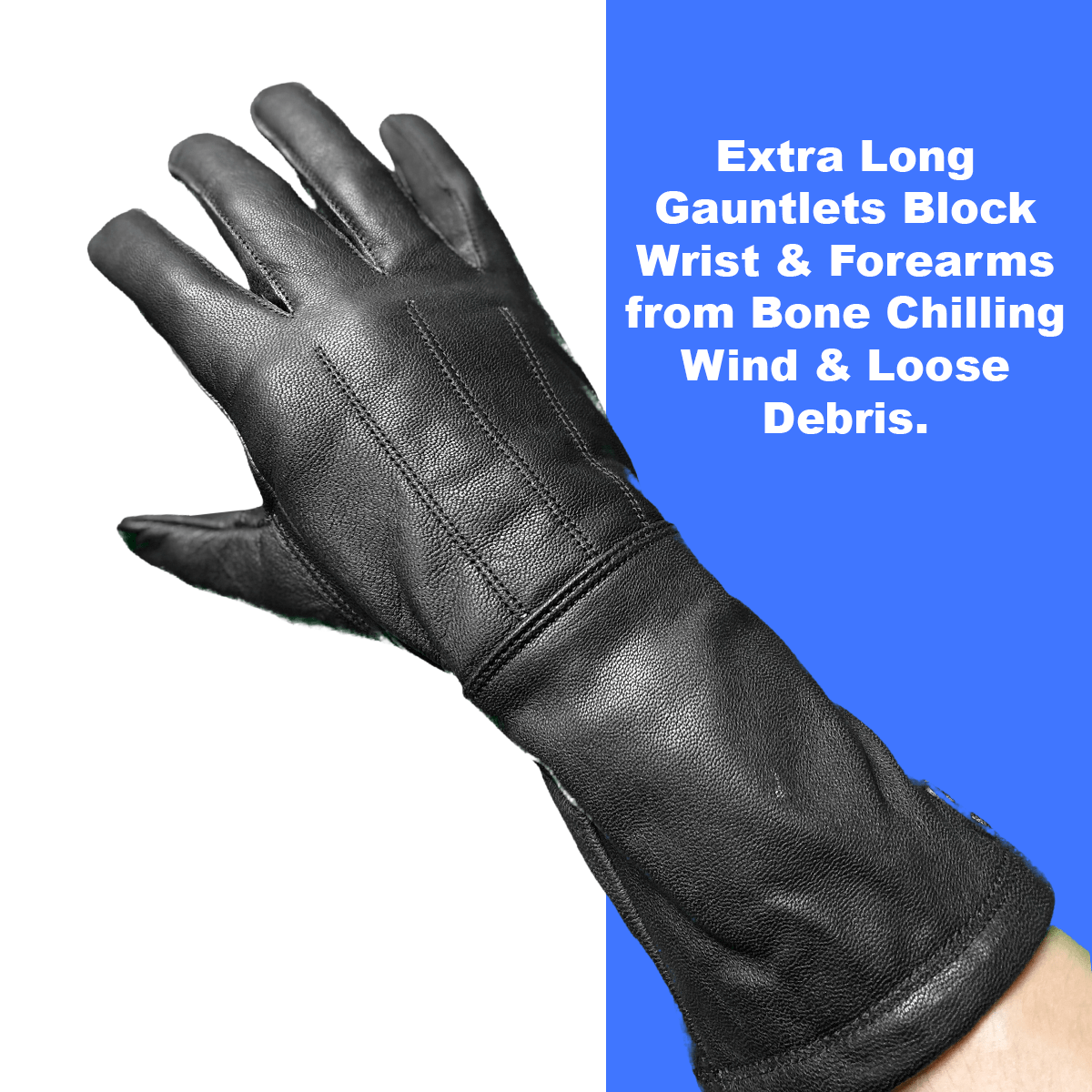 Gauntlet style glove