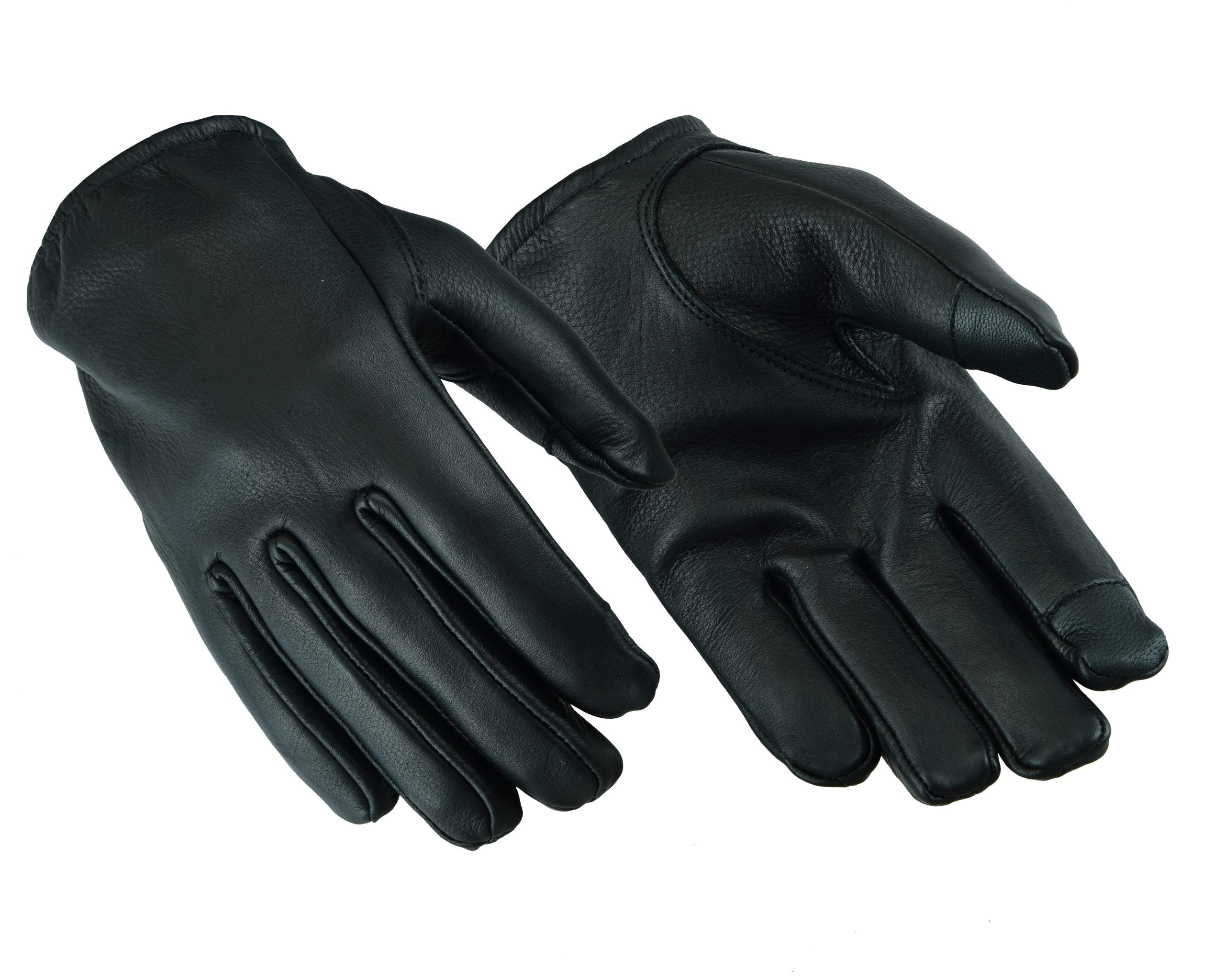 CLASSIC LEATHER DRIVING GLOVES SOFT GEL PADDED MEN'S MOTORBIKE CHAUFFEUR FASHION 