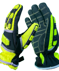 HUGGER Mesh Gloves Reflective Piping Motorcycle Riding Gloves Light Weight 